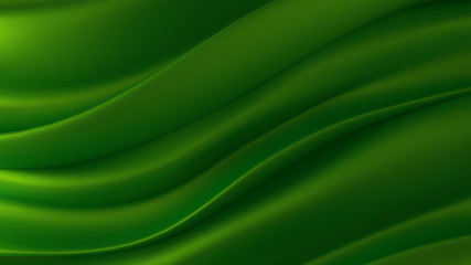 Beautiful background with drapery and folds of silk. 3D illustra