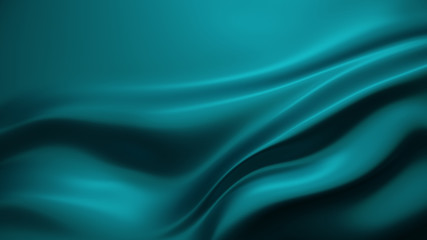 Obraz premium Beautiful background with drapery and folds of silk. 3D illustra