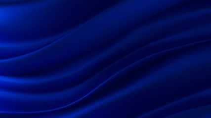 Beautiful background with drapery and folds of silk. 3D illustra