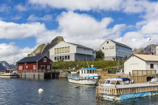 Norwegian cod fishing town of Reine, Lofoton Islands 