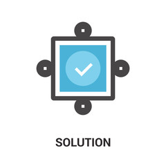 solution icon concept