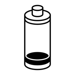 battery low level isolated icon vector illustration design