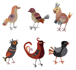 birds, vector
