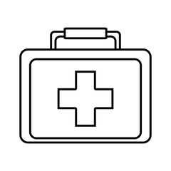 Fototapeta premium medical kit isolated icon vector illustration design