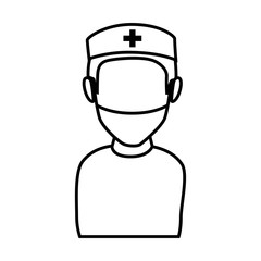 doctor character with uniform vector illustration design