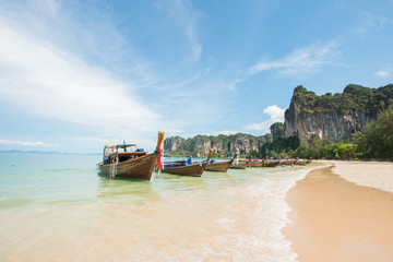 Fototapeta na wymiar Railay beach in Krabi Thailand