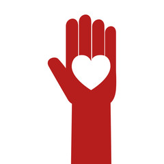 heart care isolated icon vector illustration design