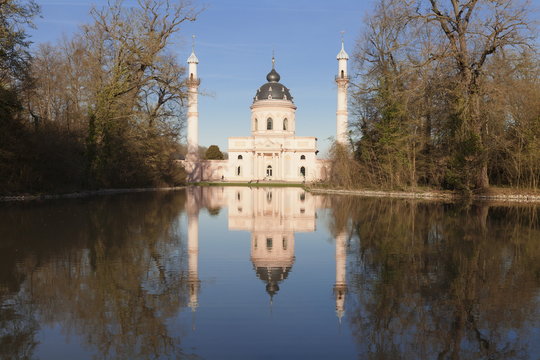 Mosque in Schlosspark, Schloss Schwetzingen, Schwetzingen, Rhein-Neckar-Kreis, Baden, Baden Wurttemberg, Germany