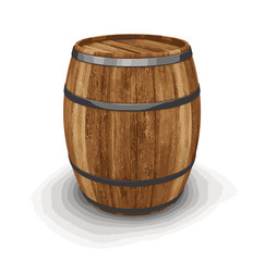 Obraz premium wine barrel. Image with clipping path