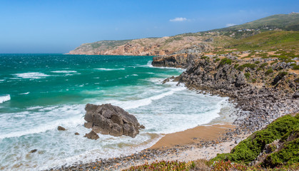 Coastal view near Praia do Guincho, Costa Vicentina, Portugal