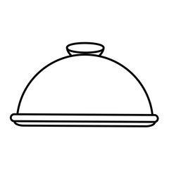 tray server isolated icon vector illustration design