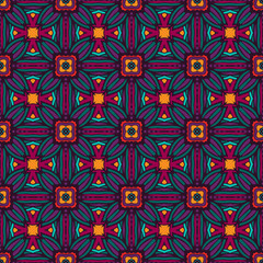 Naklejka premium Abstract seamless ornamental vector pattern