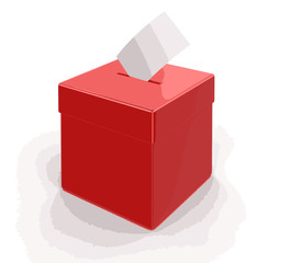 Fototapeta premium Ballot Box. Image with clipping path