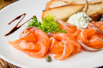 ealthy food, beautiful and tasty food on a plate