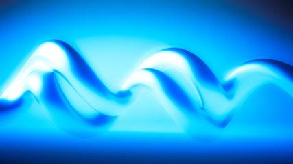 The beautiful azure, smooth three-dimensional background with sh