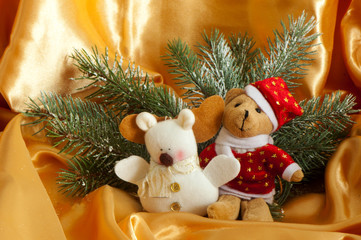 a Christmas puppets