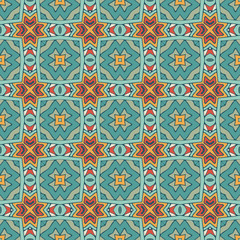 tiled geometric seamless pattern