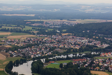 Naklejka premium aerial view of Schwandorf
