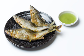 天然鮎の塩焼き