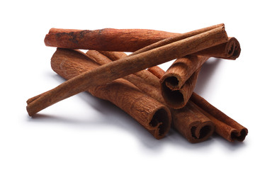 Pile of cinnamon sticks, paths