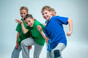 Wandcirkels Dansschool The kids dance school, ballet, hiphop, street, funky and modern dancers  © master1305