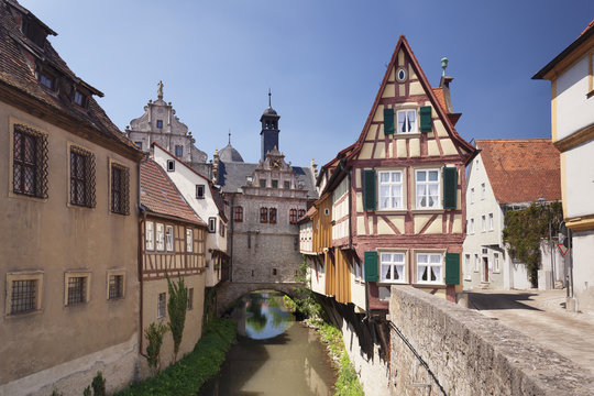 Museum Malerwinkelhaus and Maintor, Marktbreit, Lower Franconia, Bavaria, Germany