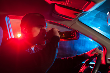 Drunk man is caught driving under alcohol
