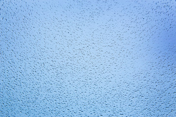 water drops on glass