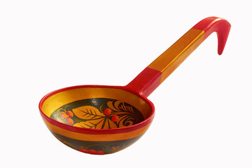 wooden painted spoon Khokhloma