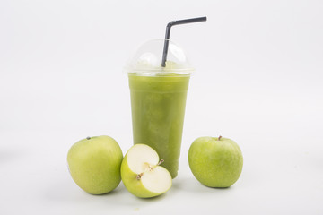 Fototapeta na wymiar blended apple juice