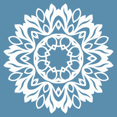 Oriental pattern with arabesques and floral elements, classic or