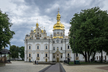 Fototapeta na wymiar Cathedral church of Pechersk Lavra Monastery, Kiev, Ukraine