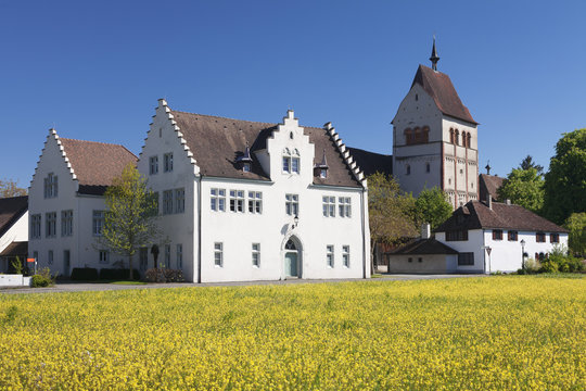 St. Maria und Markus Cathedral, Mittelzell, Reichenau Island, Lake Constance, Baden-Wurttemberg, Germany