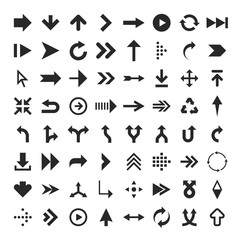 Arrow glyph icons.