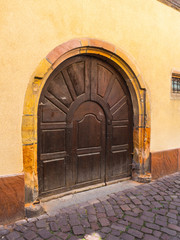 Fototapeta premium ciudad europea de Colmar, en Francia, visita en el verano de 2016 OLYMPUS CAMERA DIGITAL