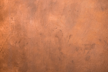 Copper painted surface. Background - obrazy, fototapety, plakaty