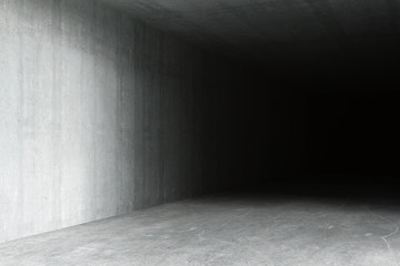 Grungy concrete iterior side