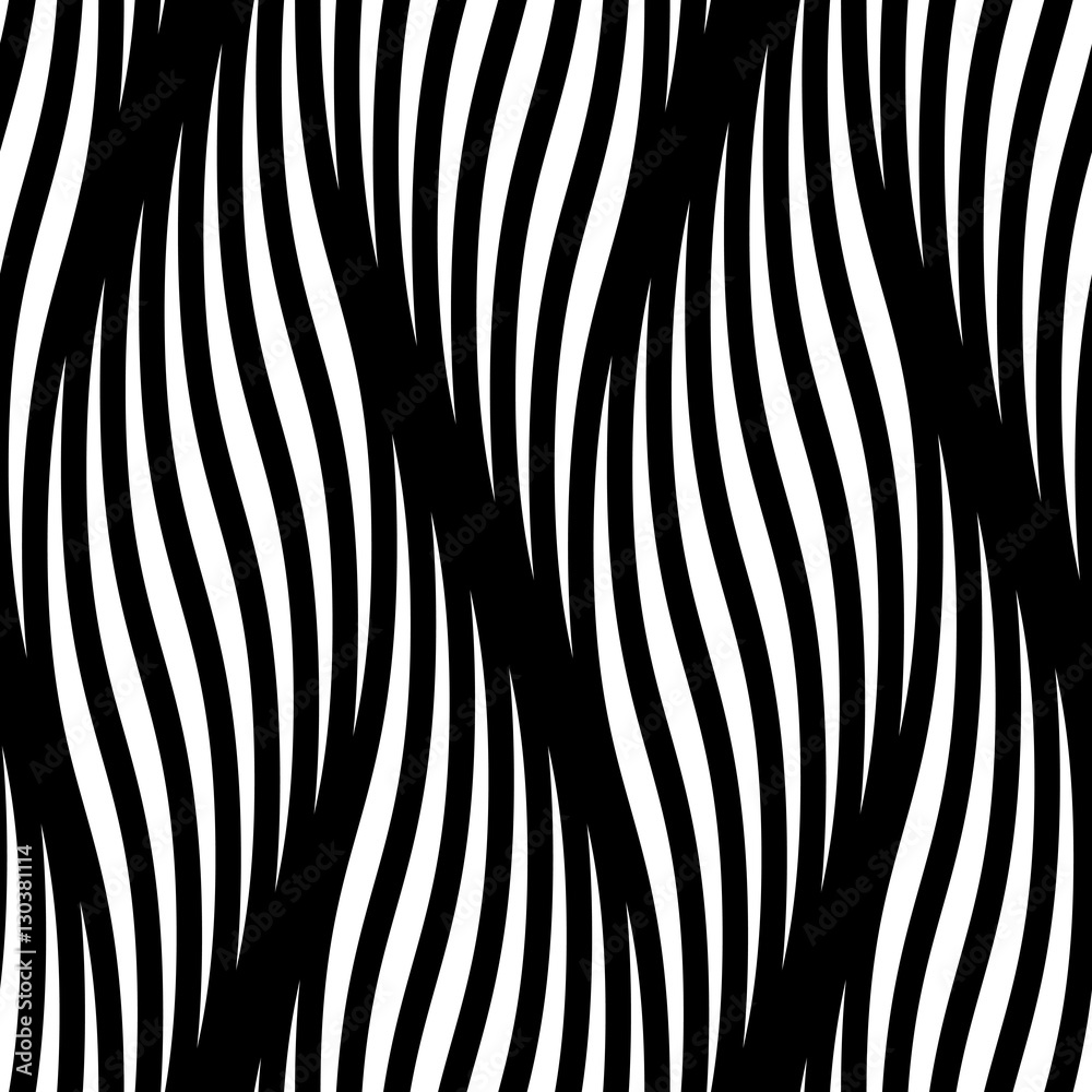 Poster Seamless texture modern abstract background pattern braided lines waves