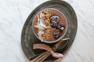 Chocolate smoothiebowl