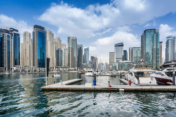 Fototapeta premium Dubai marina in the UAE