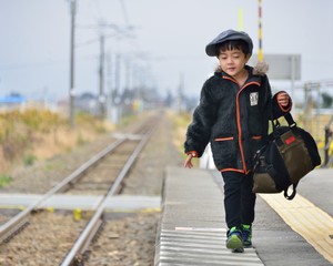 ローカル線・ステーション・男の子