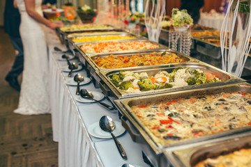 catering food wedding buffet