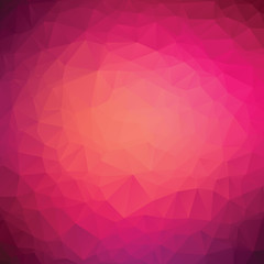 Obraz premium Pink and violet colored polygonal vector