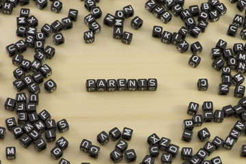 The concept of the words Parents