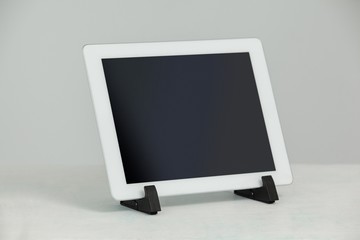 Digital tablet in stand
