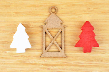 Christmas tree and lantern