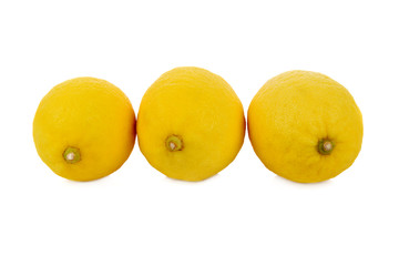 fresh  lemon isolated on white background