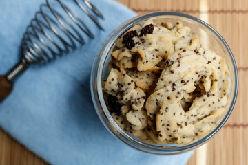 Butter cookie mixed with perilla seed