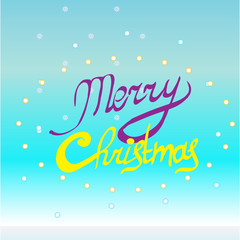Merry Christmas vector text Calligraphic Lettering design card template..Creative typography for Holiday Greeting Gift Poster. Calligraphy Font style Banner