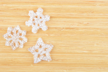 Decorative plastic snowflake